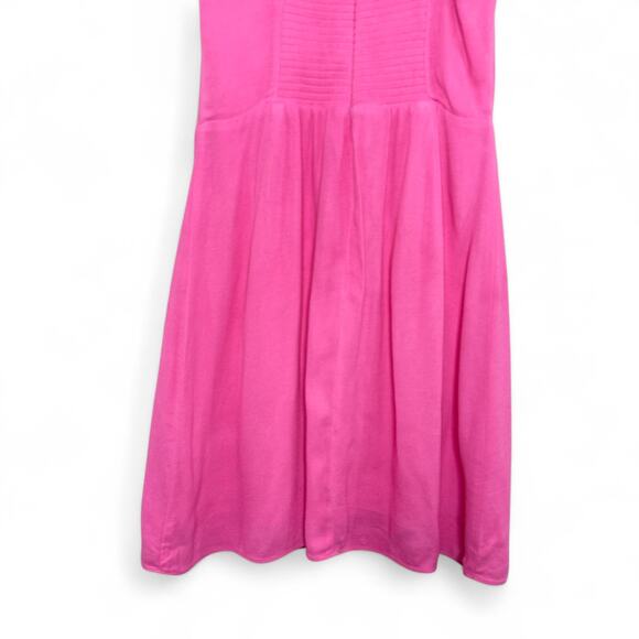 Aritzia Sun·deh Pink Cowl Neck Mini Dress 2XS Smocked Back Y2K Party Barbie - Picture 7 of 10